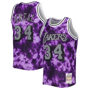 Attraente Prestigioso Shaquille O'Neal Los Angeles Lakers 1996/97 Galaxy Swingman Jersey Purple per i devoti sostenitori