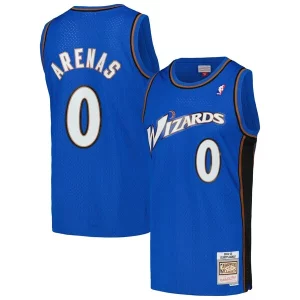 Cool Gilbert Arenas Washington Wizards 2004/05 Hardwood Classics Swingman Jersey Blue per i devoti sostenitori