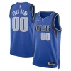 Sofisticato Dallas Mavericks Nike Unisex Swingman Custom Jersey Blue Icon Edition per i devoti sostenitori