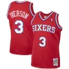 Raffinato Allen Iverson Philadelphia 76ers 2001/02 Hardwood Classics Swingman Jersey Red per i devoti sostenitori