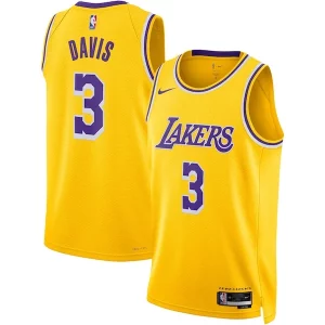 Ottimo Moderno Elegante Anthony Davis Los Angeles Lakers Nike Unisex Swingman Jersey Icon Edition Gold per i devoti sostenitori