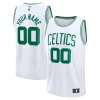 Elegante Boston Celtics Fast Break Custom Jersey Association Edition White/Kelly Green/Black per i devoti sostenitori