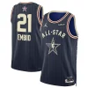 Accattivante Cool Joel Embiid Jordan Brand Unisex 2024 NBA All Star Game Swingman Jersey Navy per i devoti sostenitori