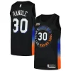 Pratico Raffinato Julius Randle New York Knicks Nike Swingman Player Jersey City Edition Black per i devoti sostenitori