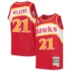 Comodo Eccezionale Dominique Wilkins Atlanta Hawks Youth 1986/87 Hardwood Classics Swingman Throwback Jersey Red per i devoti sostenitori