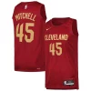 Fantastico Donovan Mitchell Cleveland Cavaliers Nike Swingman Player Jersey Icon Edition Wine per i devoti sostenitori