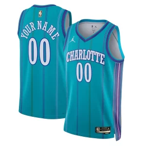 Classico Prestigioso Magnifico Charlotte Hornets Jordan Brand Unisex 2023/24 Custom Swingman Jersey Classic Edition Teal per i devoti sostenitori