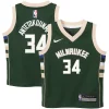 Lussuoso Trendy Moderno Giannis Antetokounmpo Milwaukee Bucks Nike Toddler Swingman Player Jersey Icon Edition Green per i devoti sostenitori