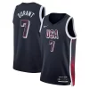 Ottimo Kevin Durant USA #7 Nike 2024 Swingman Player Jersey Navy per i devoti sostenitori