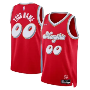 Stupendo Classico Memphis Grizzlies Nike Unisex 2024/25 Custom Swingman Jersey City Edition Red per i devoti sostenitori