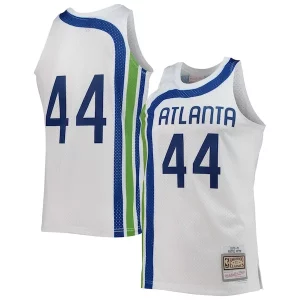 Stupendo Pete Maravich Atlanta Hawks 1970/71 Hardwood Classics Swingman Jersey White per i devoti sostenitori