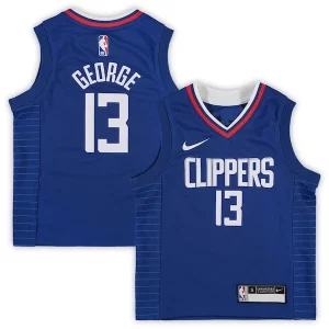 Cool Paul George LA Clippers Preschool Nike 2020/21 Fast Break Replica Jersey Royal Icon Edition per i devoti sostenitori