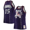 Moderno Vince Carter Toronto Raptors Big & Tall 1998/99 NBA 75th Anniversary Diamond Swingman Jersey Purple per i devoti sostenitori