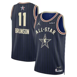 Pratico Cool Comodo Jalen Brunson Jordan Brand Unisex 2024 NBA All Star Game Swingman Jersey Navy per i devoti sostenitori