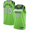 Meraviglioso Prestigioso Minnesota Timberwolves Jordan Brand Swingman Custom Jersey Statement Edition Green per i devoti sostenitori