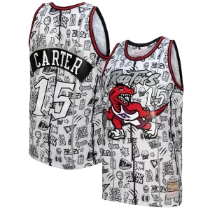 Prestigioso Versatile Delizioso Vince Carter Toronto Raptors 1998/99 Swingman Jersey White per i devoti sostenitori