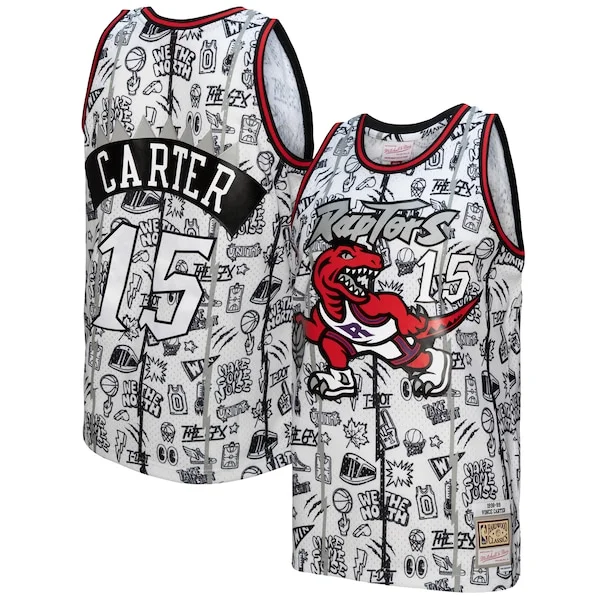 Prestigioso Versatile Delizioso Vince Carter Toronto Raptors 1998/99 Swingman Jersey White per i devoti sostenitori