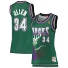 Sofisticato Fascinante Ray Allen Milwaukee Bucks Women's 1996/97 Hardwood Classics Swingman Jersey Green per i devoti sostenitori