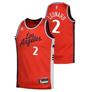 Eccezionale Kawhi Leonard LA Clippers Jordan Brand Youth Swingman Jersey Statement Edition Red per i devoti sostenitori