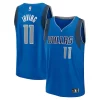 Trendy Kyrie Irving Dallas Mavericks Youth Fast Break Replica Player Jersey Icon Edition Blue per i devoti sostenitori