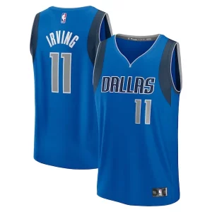 Trendy Kyrie Irving Dallas Mavericks Youth Fast Break Replica Player Jersey Icon Edition Blue per i devoti sostenitori