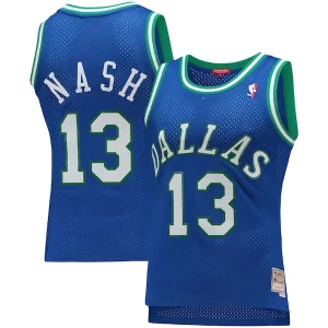 Attraente Steve Nash Dallas Mavericks Women's 1998/99 Hardwood Classics Swingman Jersey Blue per i devoti sostenitori