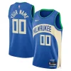 Magnifico Milwaukee Bucks Nike Unisex 2023/24 Custom Swingman Jersey Royal City Edition per i devoti sostenitori
