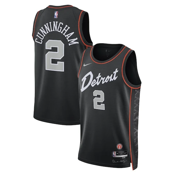 Meraviglioso Comodo Cade Cunningham Detroit Pistons Nike Unisex 2023/24 Swingman Jersey Black City Edition per i devoti sostenitori