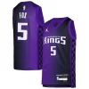 Magnifico De'Aaron Fox Sacramento Kings Jordan Brand Youth Swingman Jersey Statement Edition Purple per i devoti sostenitori