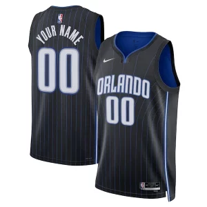 Carino Lussuoso Orlando Magic Nike Unisex Swingman Custom Jersey Black Icon Edition per i devoti sostenitori