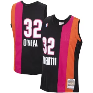 Duraturo Shaquille O'Neal Miami Heat 2005/06 Hardwood Classics Swingman Jersey Black per i devoti sostenitori