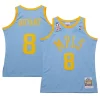 Incantevole Men's Los Angeles Lakers Kobe Bryant Powder Blue 2001/02 Hardwood Classics Authentic Player Jersey per i devoti sostenitori