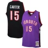 Comodo Prestigioso Accattivante Vince Carter Toronto Raptors 1999/00 Hardwood Classics Swingman Jersey Purple/White per i devoti sostenitori