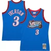 Cool Lussuoso Prestigioso Allen Iverson Philadelphia 76ers Hardwood Classics 1997/98 Tropical Swingman Jersey Royal per i devoti sostenitori