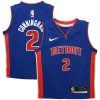 Cool Resistente Carino Cade Cunningham Detroit Pistons Nike Toddler Swingman Player Jersey Icon Edition Blue per i devoti sostenitori