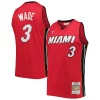 Bellissimo Dwyane Wade Miami Heat Hardwood Classics Swingman Jersey Red per i devoti sostenitori