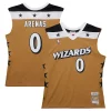 Prestigioso Splendido Gilbert Arenas Washington Wizards 2006/07 Hardwood Classics Swingman Jersey Gold per i devoti sostenitori