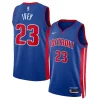 Versatile Jaden Ivey Detroit Pistons Nike Unisex 2022 NBA Draft First Round Pick Swingman Jersey Icon Edition Blue per i devoti sostenitori