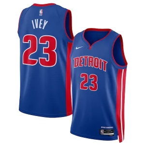 Versatile Jaden Ivey Detroit Pistons Nike Unisex 2022 NBA Draft First Round Pick Swingman Jersey Icon Edition Blue  per i devoti sostenitori