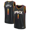Incantevole Devin Booker Phoenix Suns Fast Break Replica Player Jersey Statement Edition Black per i devoti sostenitori