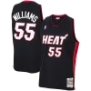 Trendy Moderno Meraviglioso Jason Williams Miami Heat 2005/06 Hardwood Classics Swingman Jersey Black per i devoti sostenitori