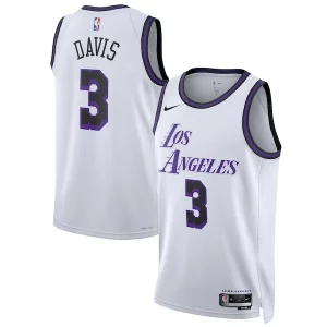 Versatile Accattivante Lussuoso Anthony Davis Los Angeles Lakers Nike Unisex 2022/23 Swingman Jersey City Edition White per i devoti sostenitori