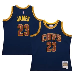 Ottimo Incantevole LeBron James Cleveland Cavaliers 2015/16 Hardwood Classics Swingman Jersey Navy per i devoti sostenitori