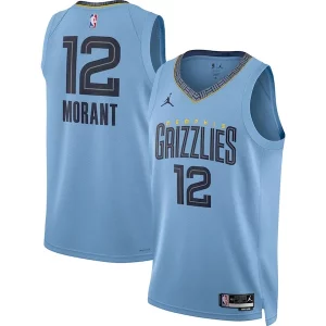 Ottimo Sofisticato Ja Morant Memphis Grizzlies Jordan Brand Unisex Swingman Jersey Statement Edition Light Blue per i devoti sostenitori