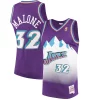 Eccezionale Karl Malone Utah Jazz 1996/97 Hardwood Classics Swingman Jersey Purple per i devoti sostenitori