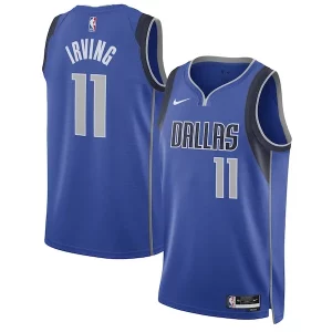 Incantevole Attraente Kyrie Irving Dallas Mavericks Nike Unisex Swingman Jersey Icon Edition Blue per i devoti sostenitori
