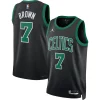 Incantevole Jaylen Brown Boston Celtics Jordan Brand Unisex Swingman Jersey Statement Edition Black per i devoti sostenitori