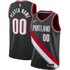 Attraente Stupendo Raffinato Portland Trail Blazers Nike Swingman Custom Jersey Black Icon Edition per i devoti sostenitori
