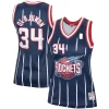 Carino Hakeem Olajuwon Houston Rockets Women's Hardwood Classics Swingman Jersey Navy/Red per i devoti sostenitori