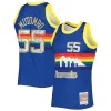 Duraturo Meraviglioso Dikembe Mutombo Denver Nuggets 1996/97 Hardwood Classics NBA 75th Anniversary Diamond Swingman Jersey Royal per i devoti sostenitori